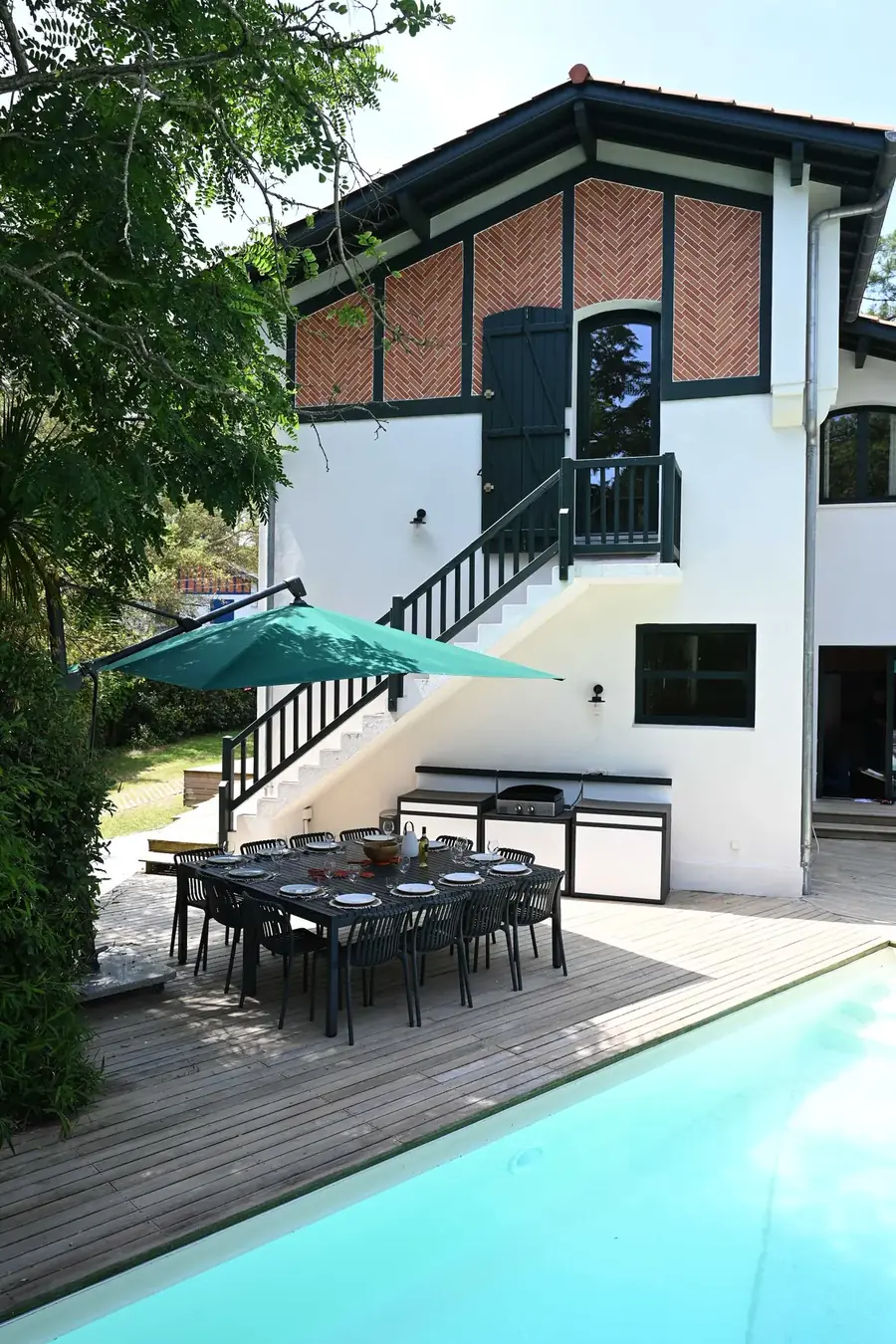 La Maison Hitia et sa piscine à Hossegor